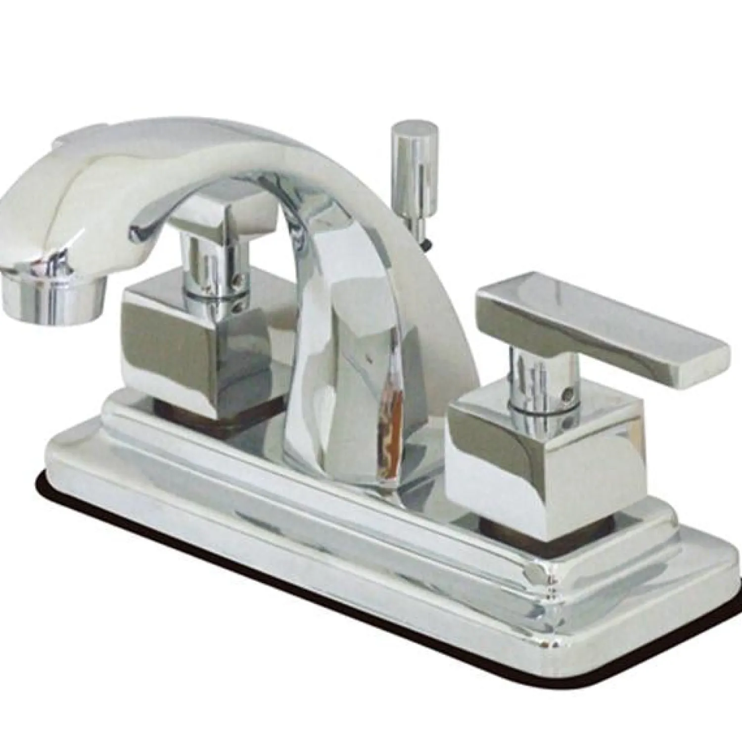 Executive Two Handle 4" Centerset Lavatory Faucet with Brass Pop-up 4" Center Set