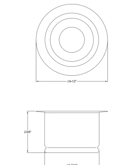 Sale Extended Disposer Flange Garbage Disposals & Parts|Sink Drains, Disposer Flanges & Air Gaps