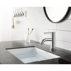 Online Fauceture Concord Single-Handle Monoblock Bathroom Faucet Single Hole