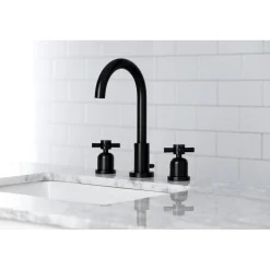 Clearance Fauceture Concord Widespread Cross-Handle Bathroom Faucet 8