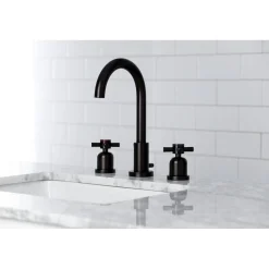 Clearance Fauceture Concord Widespread Cross-Handle Bathroom Faucet 8