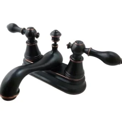 Discount Fauceture English Classic Two Handle 4" Centerset Lavatory Faucet 4" Center Set