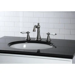 Sale Fauceture English Classic 3-Hole Widespread Bathroom Faucet 8