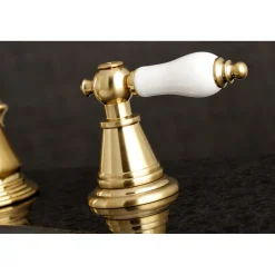 Sale Fauceture English Classic 3-Hole Widespread Bathroom Faucet 8