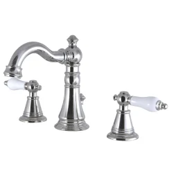 Sale Fauceture English Classic 3-Hole Widespread Bathroom Faucet 8