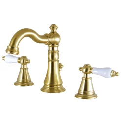 Sale Fauceture English Classic 3-Hole Widespread Bathroom Faucet 8