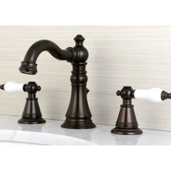 Sale Fauceture English Classic 3-Hole Widespread Bathroom Faucet 8