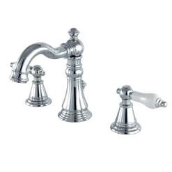 Sale Fauceture English Classic 3-Hole Widespread Bathroom Faucet 8