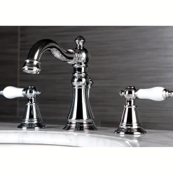 Sale Fauceture English Classic 3-Hole Widespread Bathroom Faucet 8