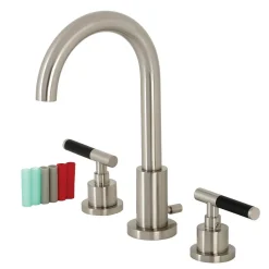 Online Fauceture FSC892XCKL-P Kaiser Widespread Bathroom Faucet with Brass Pop-Up 8