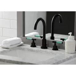 Online Fauceture FSC892XCKL-P Kaiser Widespread Bathroom Faucet with Brass Pop-Up 8