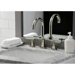 Online Fauceture FSC892XCKL-P Kaiser Widespread Bathroom Faucet with Brass Pop-Up 8