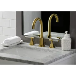 Online Fauceture FSC892XCKL-P Kaiser Widespread Bathroom Faucet with Brass Pop-Up 8