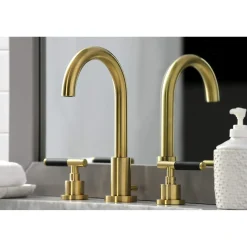 Online Fauceture FSC892XCKL-P Kaiser Widespread Bathroom Faucet with Brass Pop-Up 8