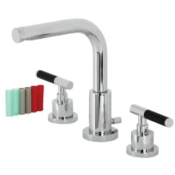 Sale Fauceture FSC895XCKL-P Kaiser Widespread Bathroom Faucet with Brass Pop-Up 8