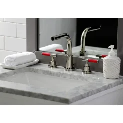 Sale Fauceture FSC895XCKL-P Kaiser Widespread Bathroom Faucet with Brass Pop-Up 8