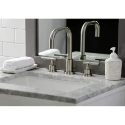 Outlet Fauceture FSC893XCKL-P Kaiser Widespread Bathroom Faucet with Brass Pop-Up 8