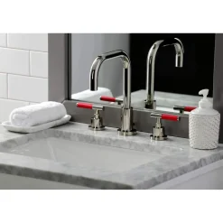 Outlet Fauceture FSC893XCKL-P Kaiser Widespread Bathroom Faucet with Brass Pop-Up 8