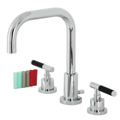 Outlet Fauceture FSC893XCKL-P Kaiser Widespread Bathroom Faucet with Brass Pop-Up 8
