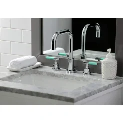 Outlet Fauceture FSC893XCKL-P Kaiser Widespread Bathroom Faucet with Brass Pop-Up 8