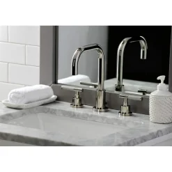 Outlet Fauceture FSC893XCKL-P Kaiser Widespread Bathroom Faucet with Brass Pop-Up 8