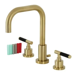 Outlet Fauceture FSC893XCKL-P Kaiser Widespread Bathroom Faucet with Brass Pop-Up 8