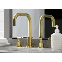 Outlet Fauceture FSC893XCKL-P Kaiser Widespread Bathroom Faucet with Brass Pop-Up 8