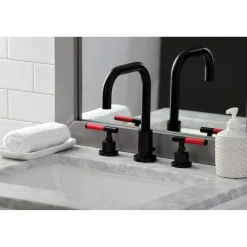 Outlet Fauceture FSC893XCKL-P Kaiser Widespread Bathroom Faucet with Brass Pop-Up 8