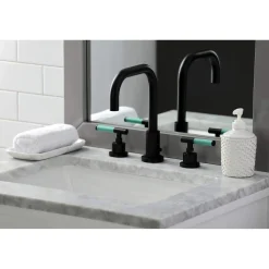 Outlet Fauceture FSC893XCKL-P Kaiser Widespread Bathroom Faucet with Brass Pop-Up 8