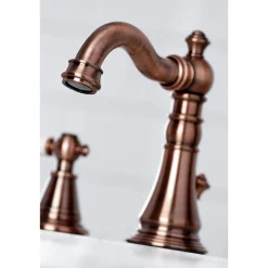 Outlet Fauceture FSC197PLAC English Classic Widespread Bathroom Faucet, Antique Copper 8" Widespread