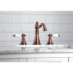 New Fauceture FSC197APLAC American Patriot Widespread Bathroom Faucet, Antique Copper 8