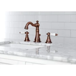 New Fauceture FSC197APLAC American Patriot Widespread Bathroom Faucet, Antique Copper 8