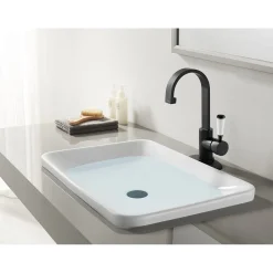 Clearance Fauceture Paris Single-Handle Bathroom Faucet with Deck Plate and Drain Single Hole