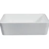 New Fauceture Solid Surface Matte Stone 18" Single-Bowl Vessel Bathroom Sink Above Counter / Vessel Sinks