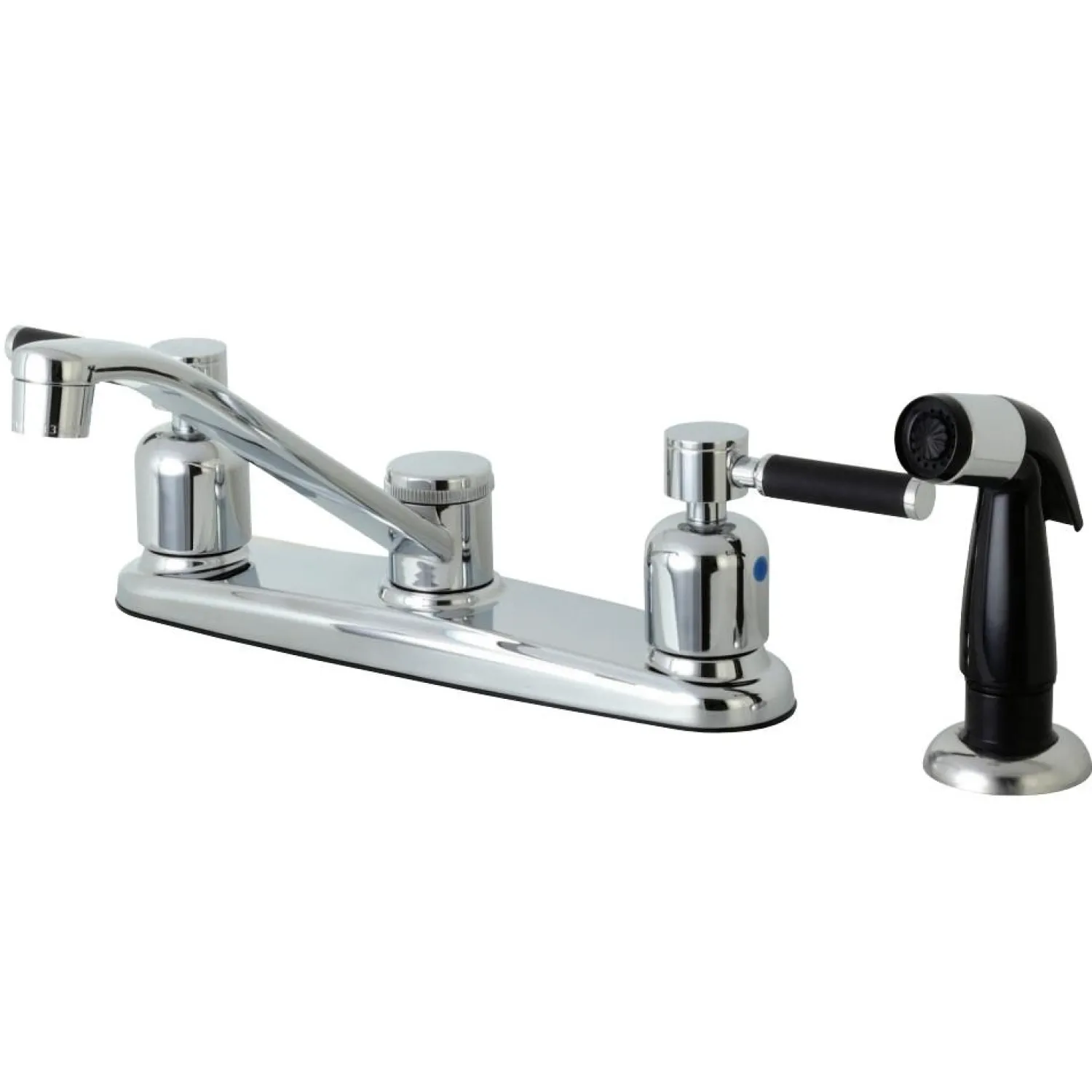 FB112DKL Centerset Kitchen Faucet in Polished Chrome Faucets With Side Spray