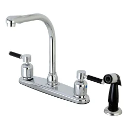 Sale FB751DKL Centerset Kitchen Faucet in Polished Chrome Faucets With Side Spray