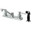 New FB122DL Centerset Kitchen Faucet in Polished Chrome Faucets With Side Spray