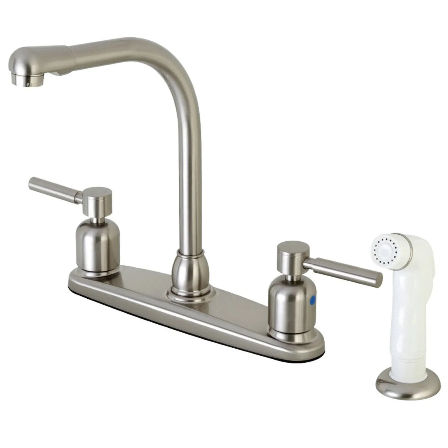 Discount FB718DL Centerset Kitchen Faucet in Brushed Nickel Faucets With Side Spray