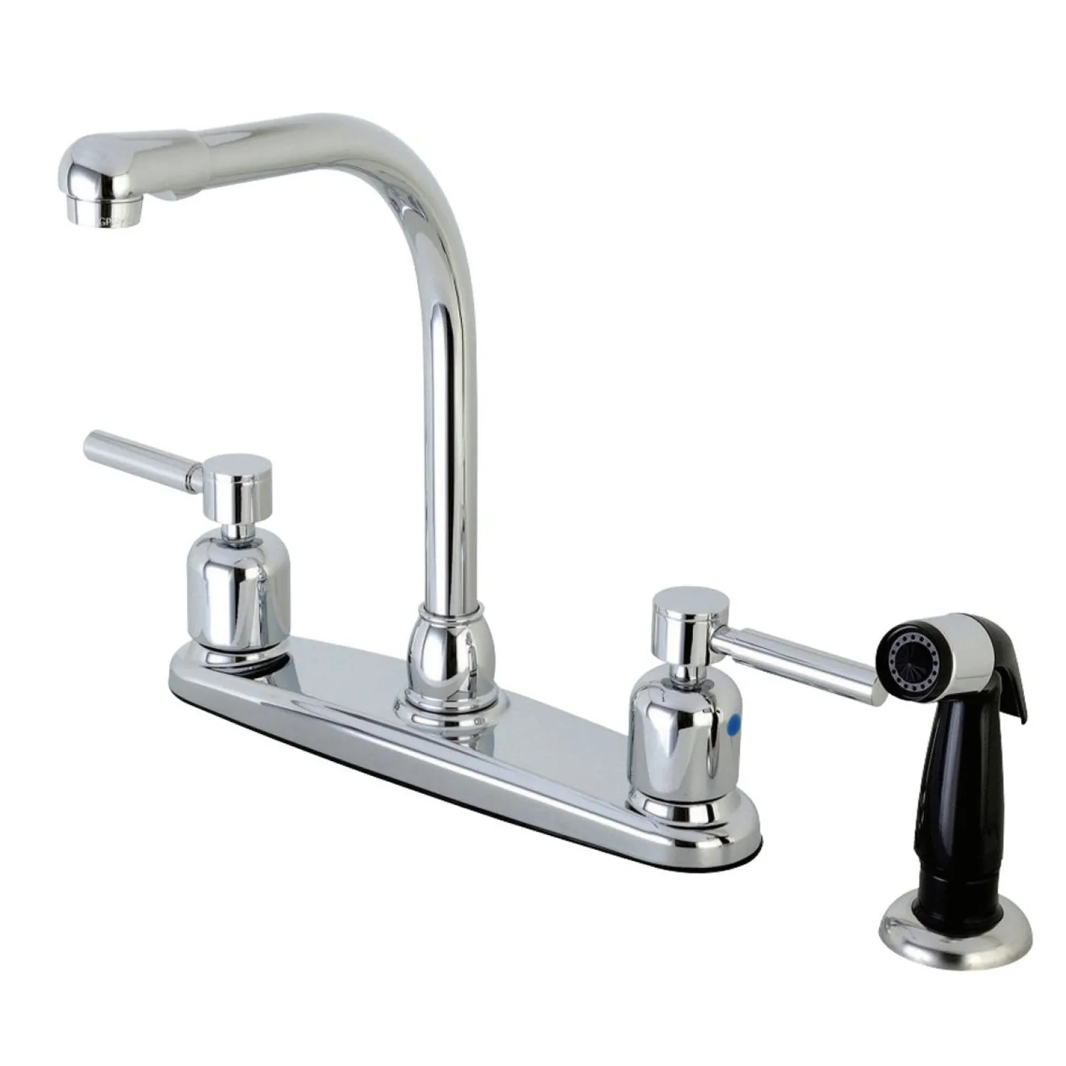 FB751DL Centerset Kitchen Faucet in Polished Chrome Faucets With Side Spray