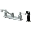 FB112DPL Centerset Kitchen Faucet in Polished Chrome Faucets With Side Spray