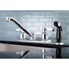 Discount FB122DPL Centerset Kitchen Faucet in Polished Chrome Faucets With Side Spray