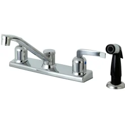 Online FB122EFL Centerset Kitchen Faucet in Polished Chrome Faucets With Side Spray