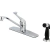 Hot FB0572 8-Inch Centerset Kitchen Faucet in Polished Chrome Faucets With Side Spray