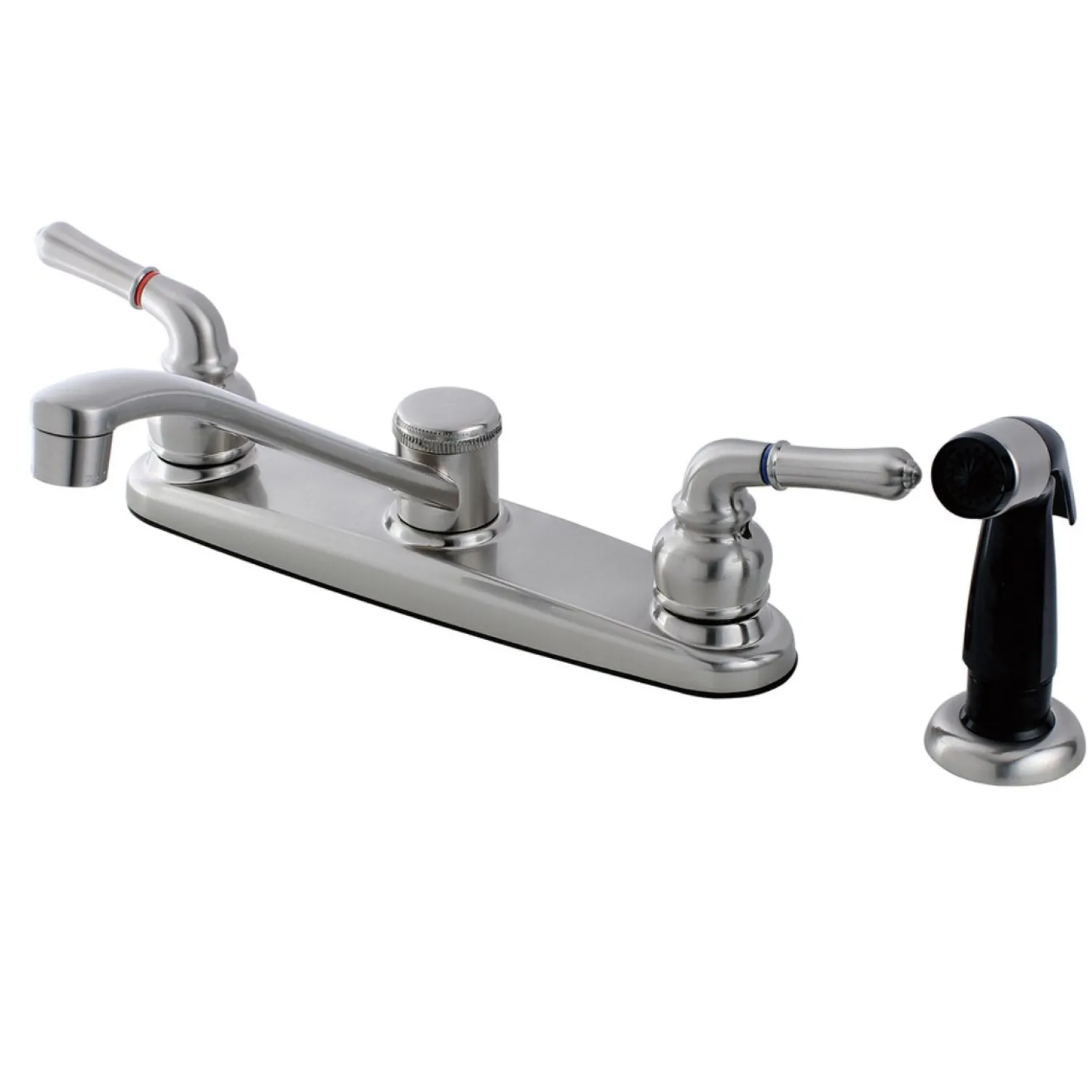 Outlet FB272SN 8-Inch Centerset Kitchen Faucet in Satin Nickel Faucets With Side Spray