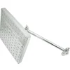 Clearance Fortress 8" Square Shower Head with 10" Swivel Arm Shower Heads
