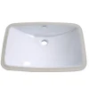 Best Forum White China Undermount Bathroom Sink with Overflow Hole Undermount