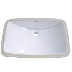 Best Forum White China Undermount Bathroom Sink with Overflow Hole Undermount