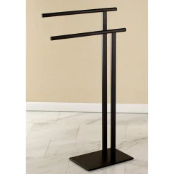 Freestanding Double Towel Rack Free-Standing Towel Racks