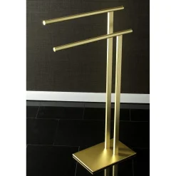 Freestanding Double Towel Rack Free-Standing Towel Racks