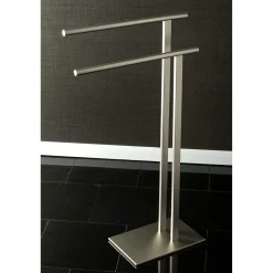 Freestanding Double Towel Rack Free-Standing Towel Racks